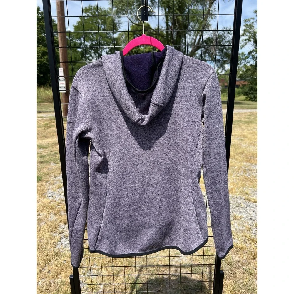 ✨Nike Dri Fit Womens Small S Hoodie Sweatshirt Purple Heather Fleece Lined Hi-Lo